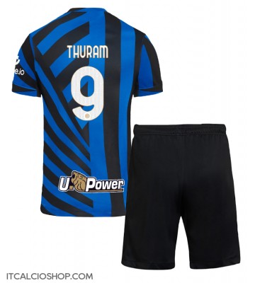 Inter Milan Marcus Thuram #9 Prima Maglia Bambino 2024-25 Manica Corta (+ Pantaloni corti)